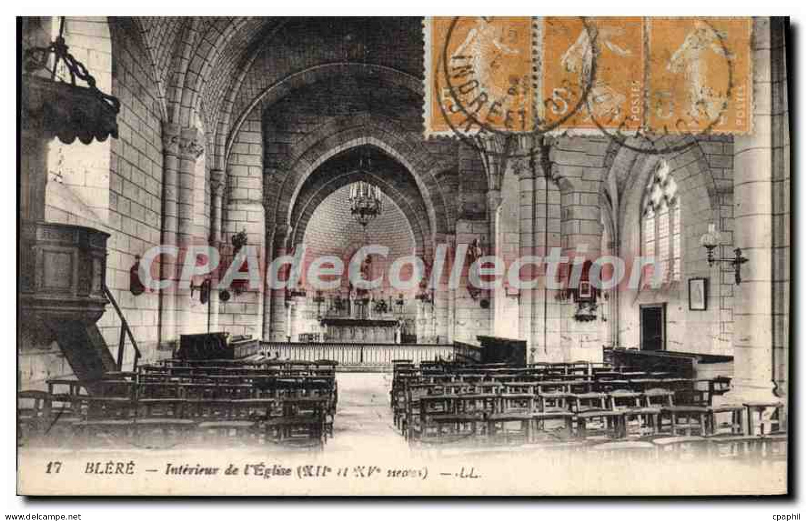 CPA Blere Interieur De I'Eglise