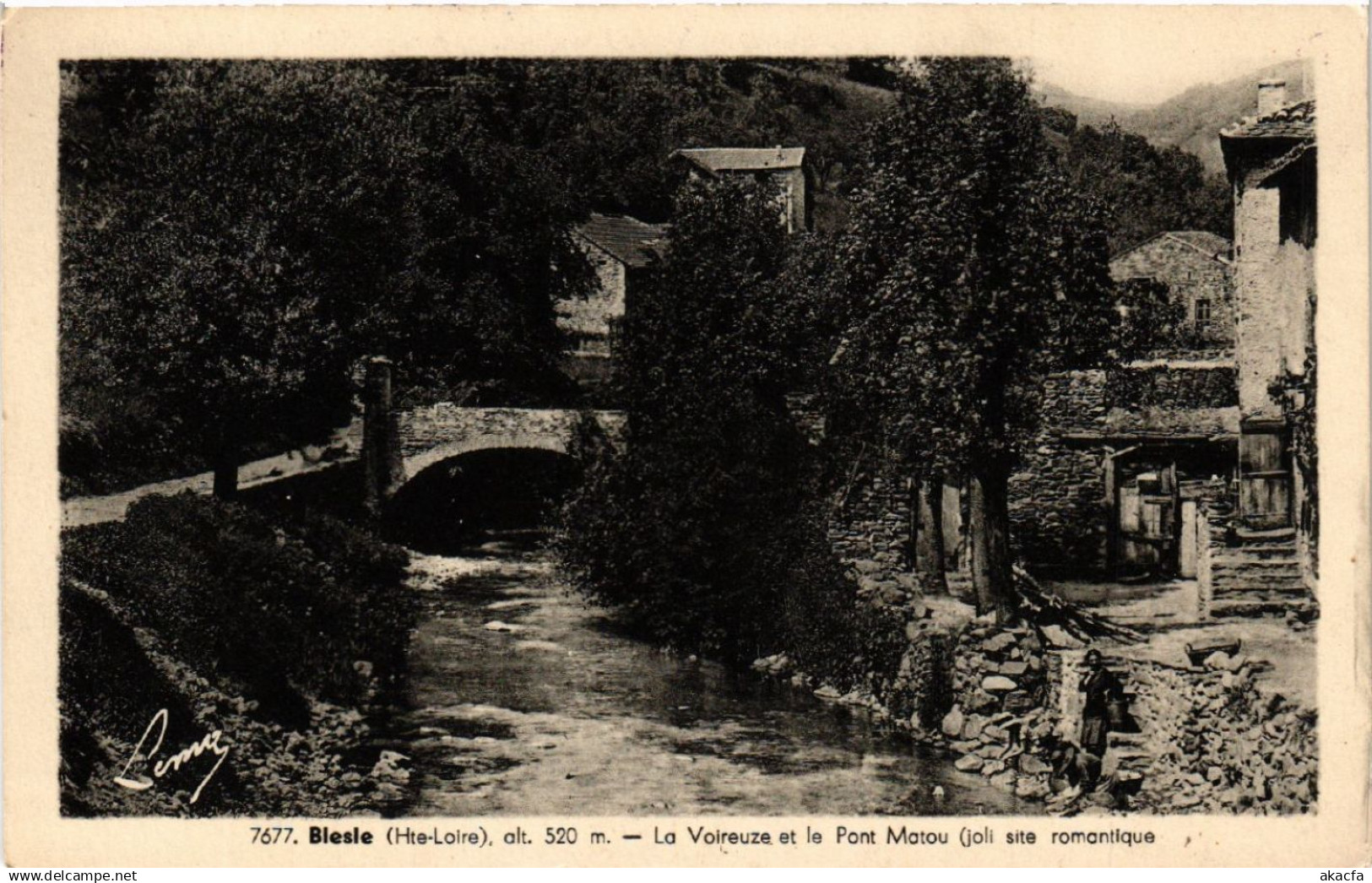 CPA BLESLE - La Voireuze et le Pont Matou (517095)