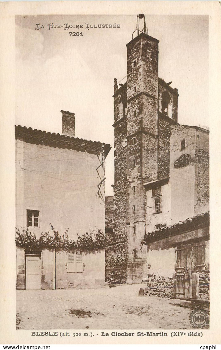 CPA Blesle Le Clocher St Martin
