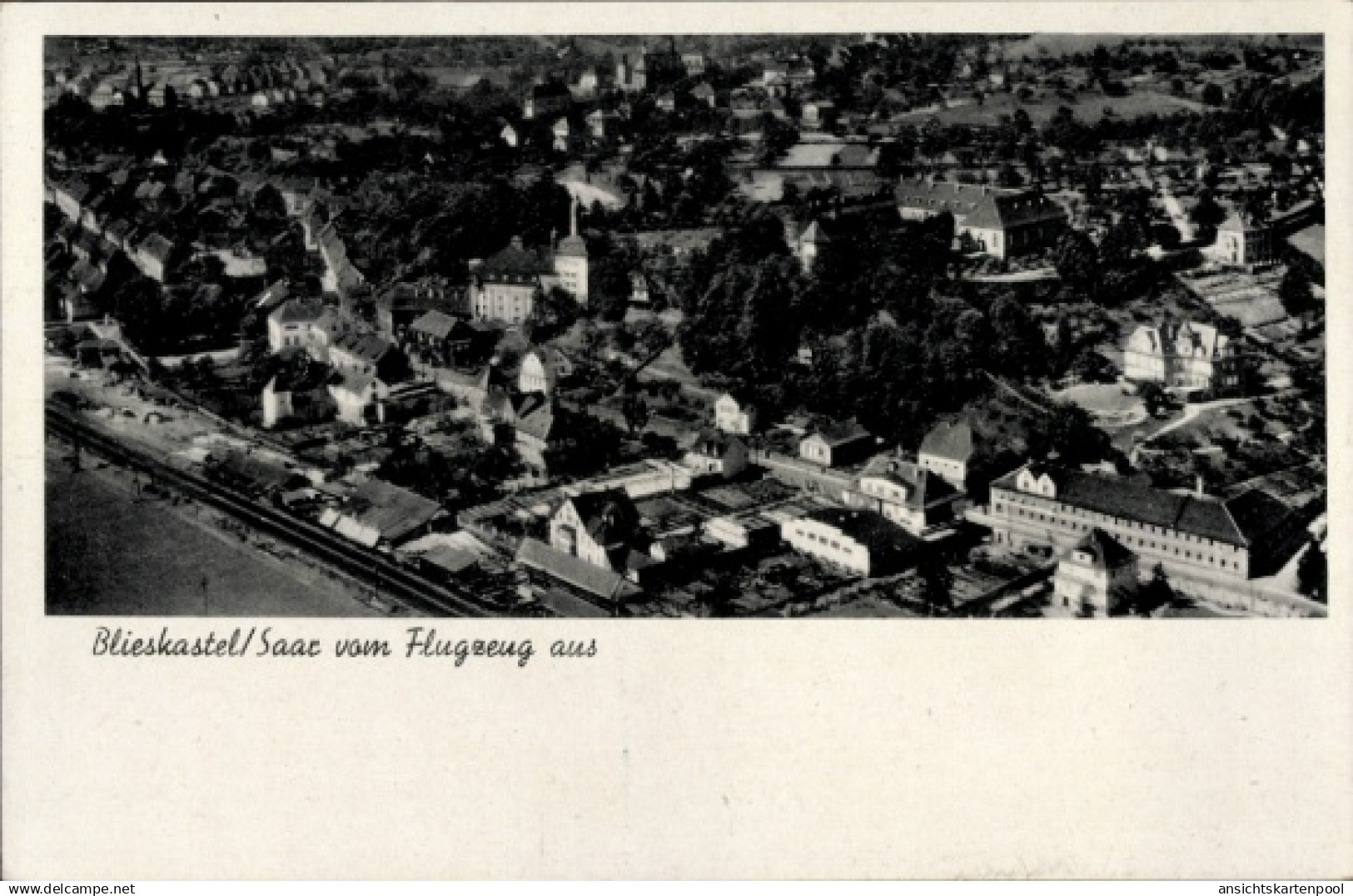 CPA Blieskastel im Saarpfalz Kreis, Luftaufnahme