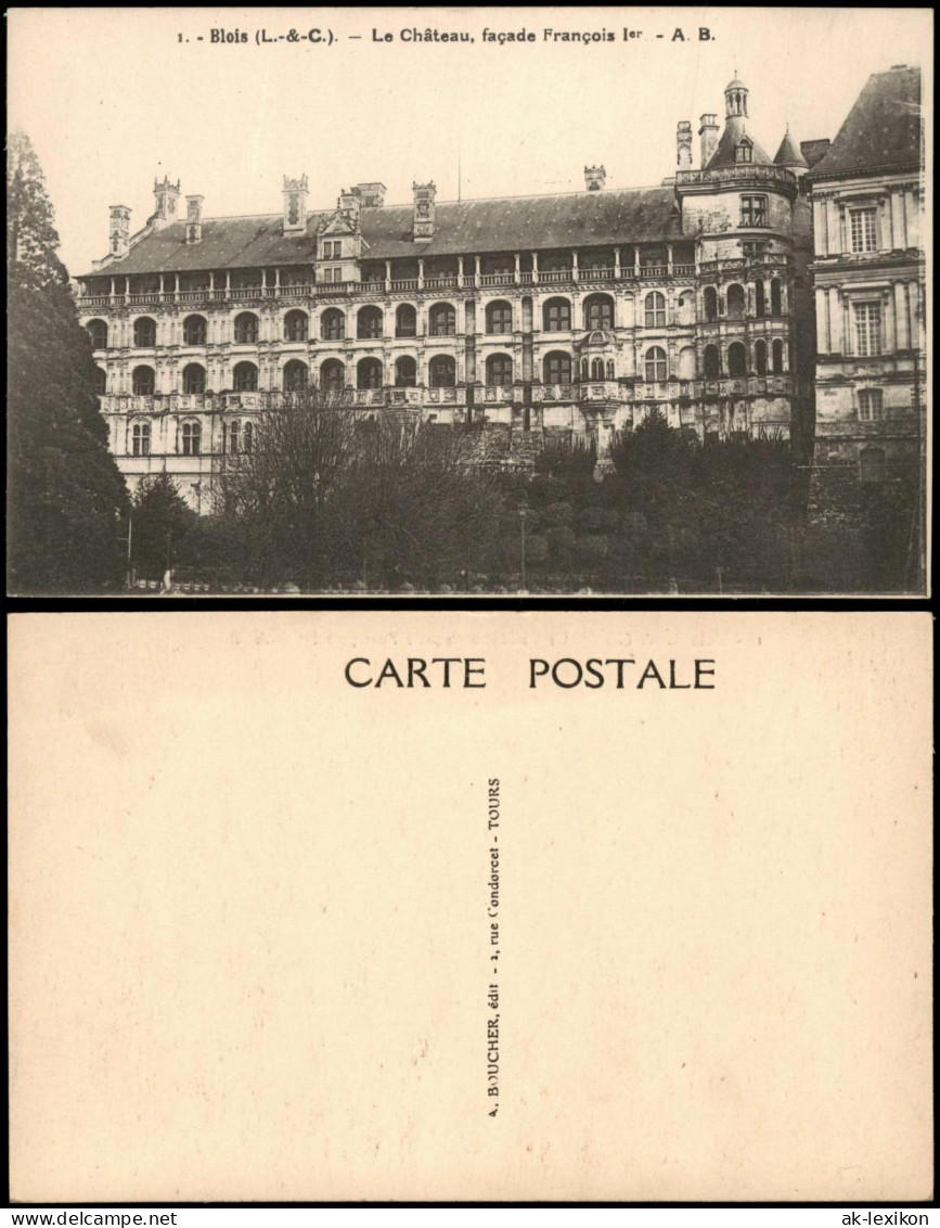 CPA Blois Schloss Blois, Fassade Franz I. 1910