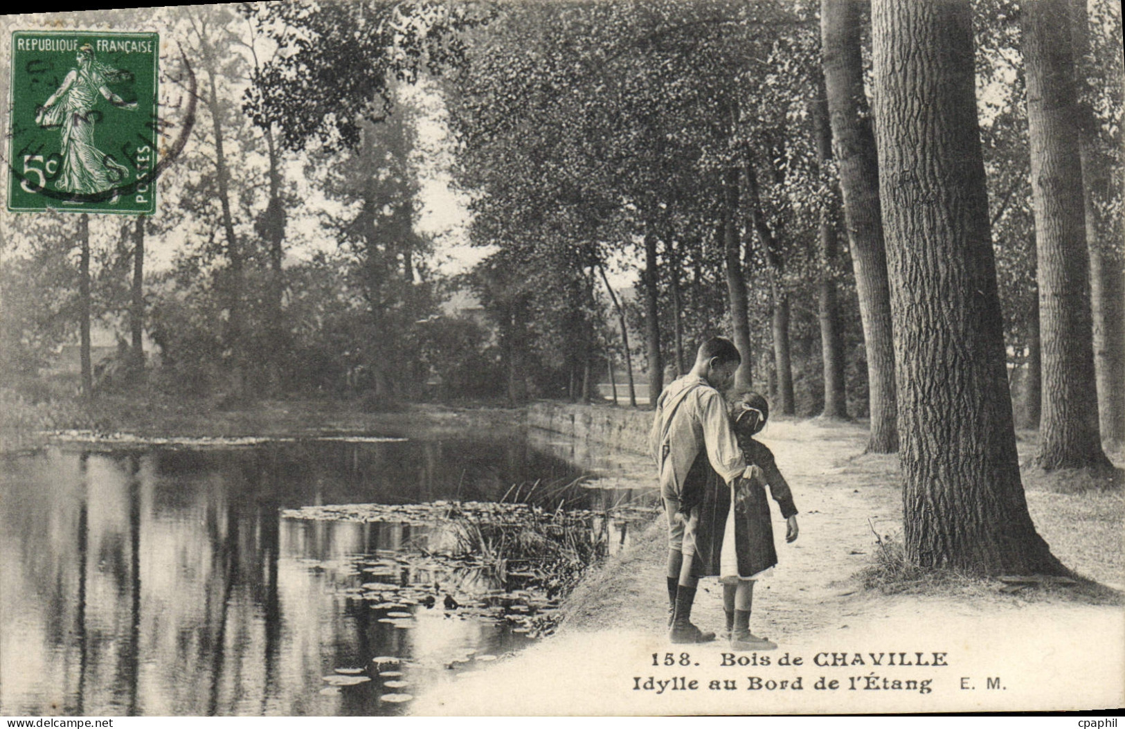 CPA Bois de Chaville Idylle au bord de l'Etang