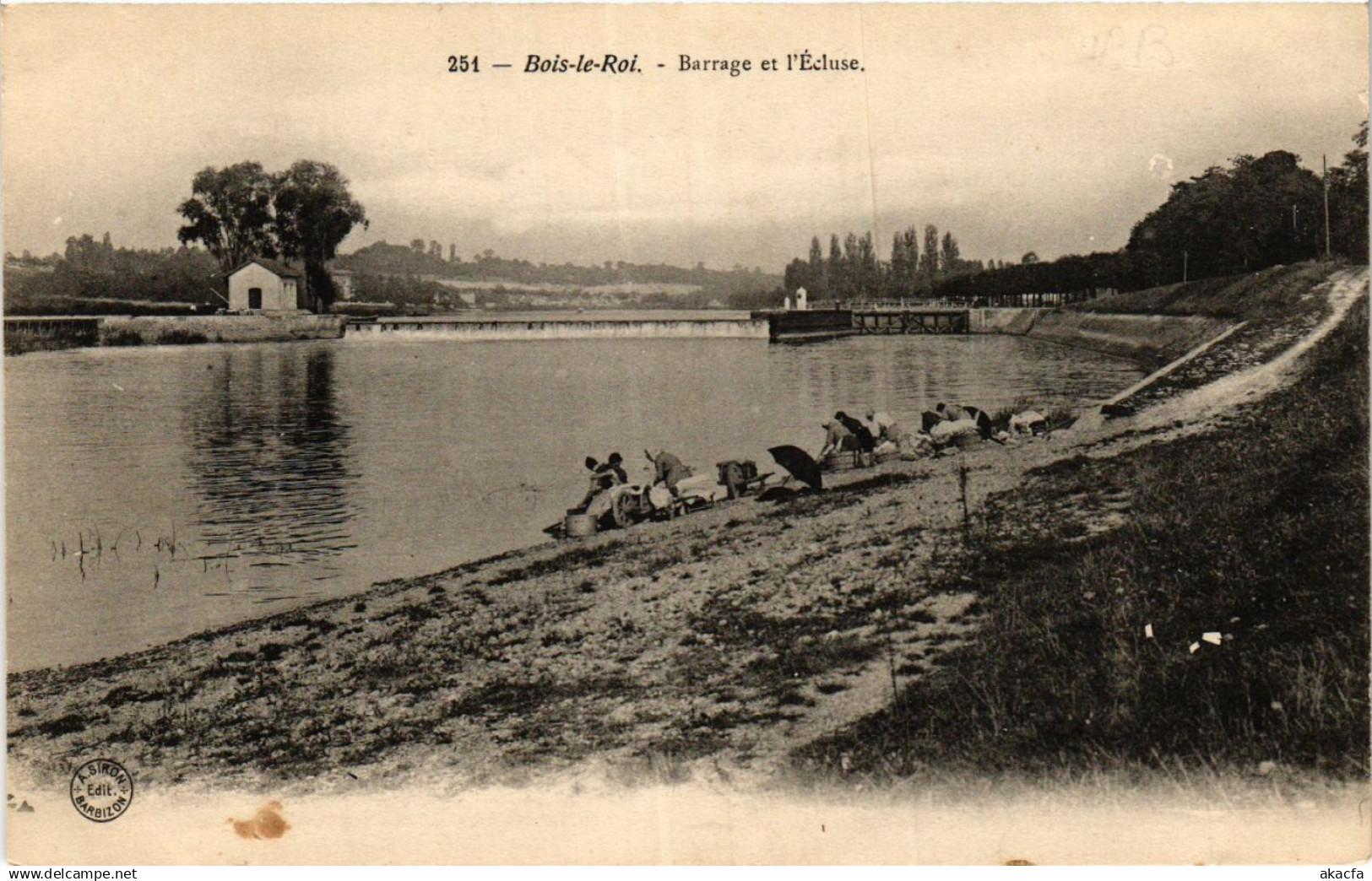 CPA BOIS-le-ROI - Barrage et l'Ecluse (436070)