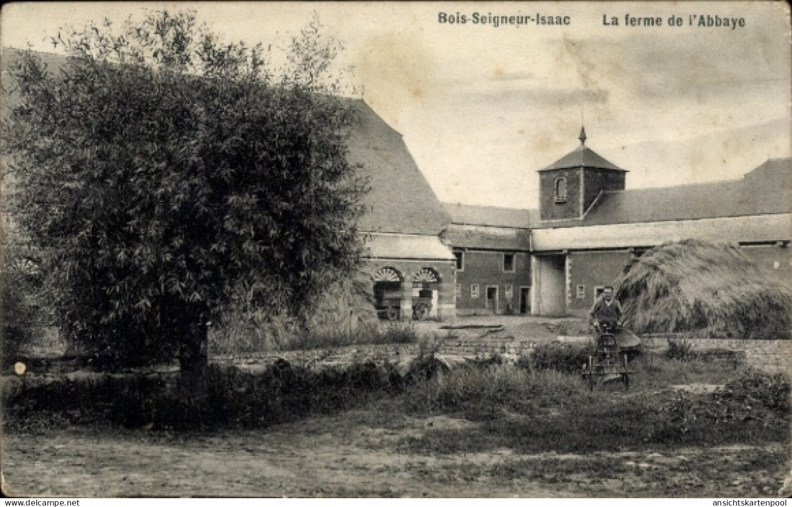CPA Bois Seigneur Isaac Braine l'Alleud Brabant Wallon, La ferme de l'Abbaye