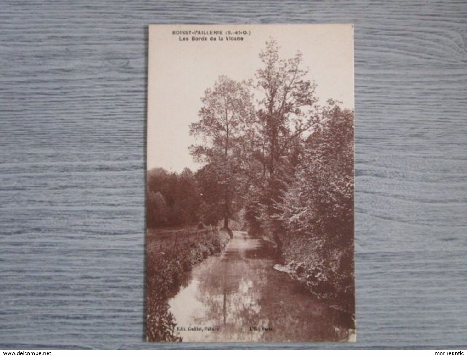 cpa Boissy l'aillerie(95)les bords de la Viosne
