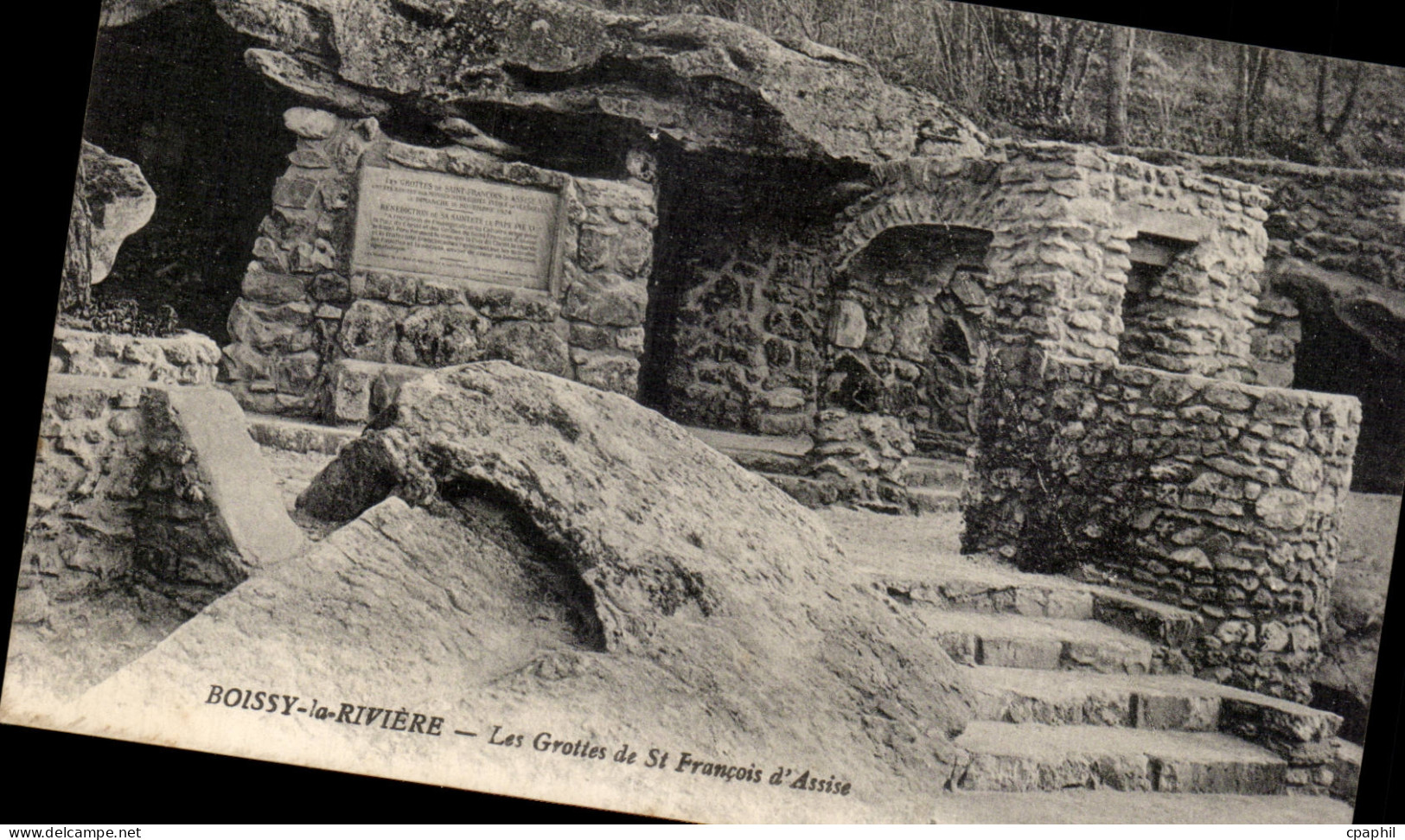CPA Boissy la Riviere Les grottes de St Francois d Assise