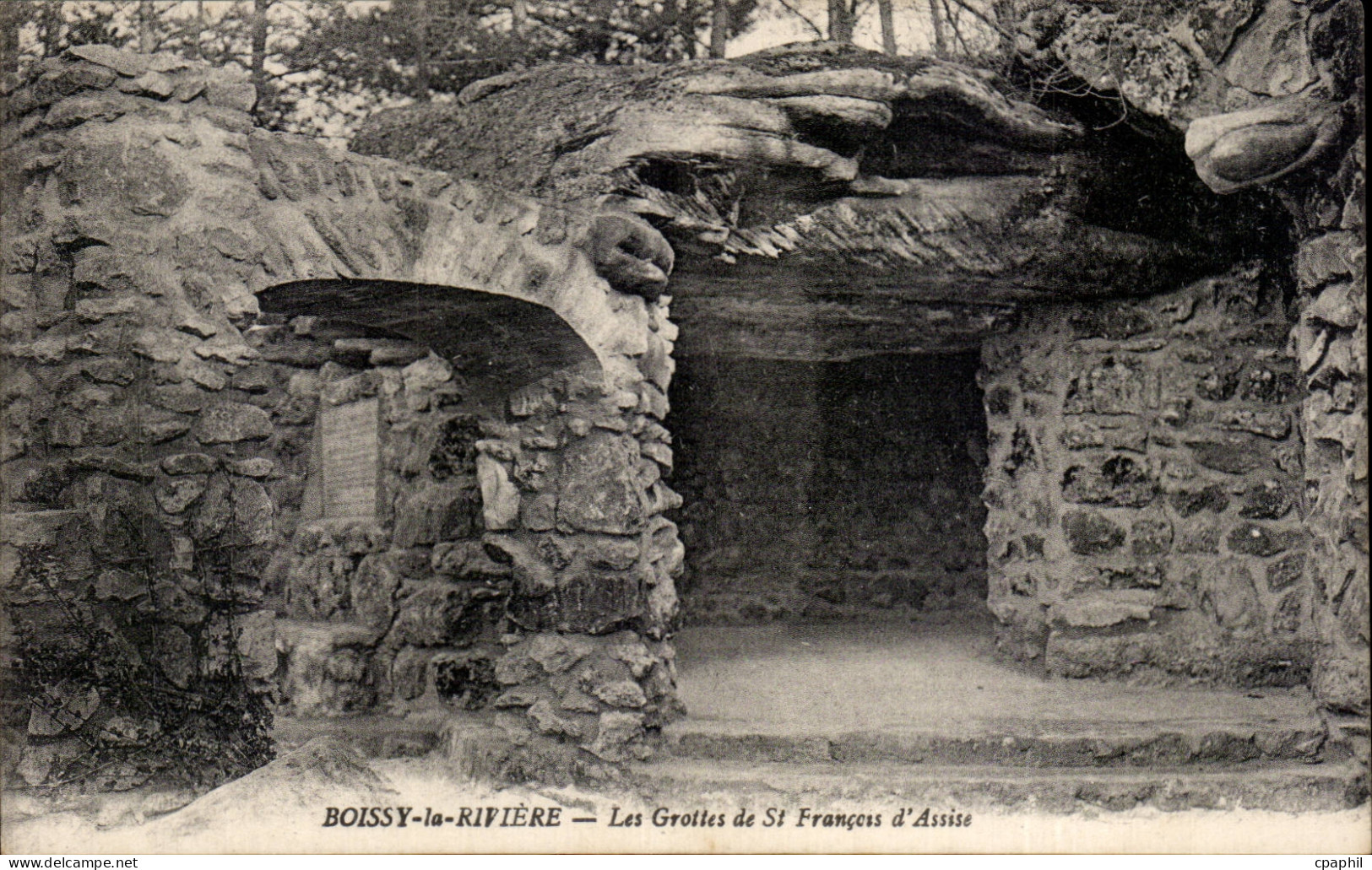 CPA Boissy la Riviere Les grottes de St Francois d Assise