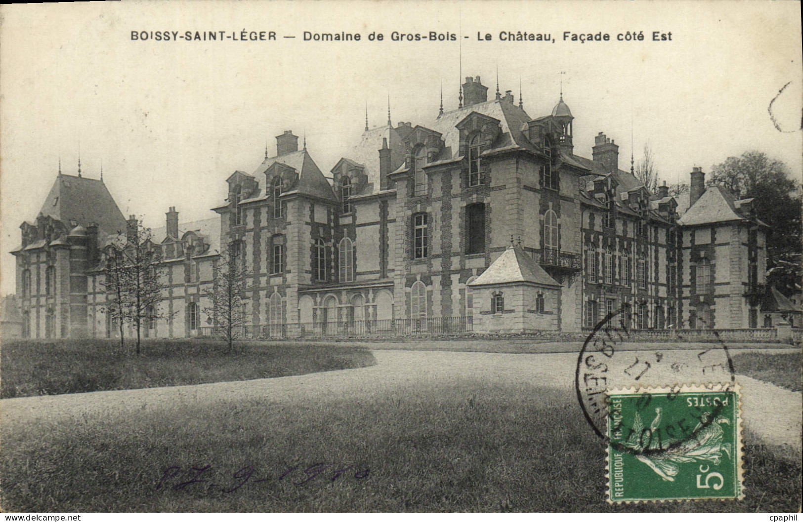 CPA Boissy Saint Leger Domaine de Gros Bois Le Chateau Facade cote Est