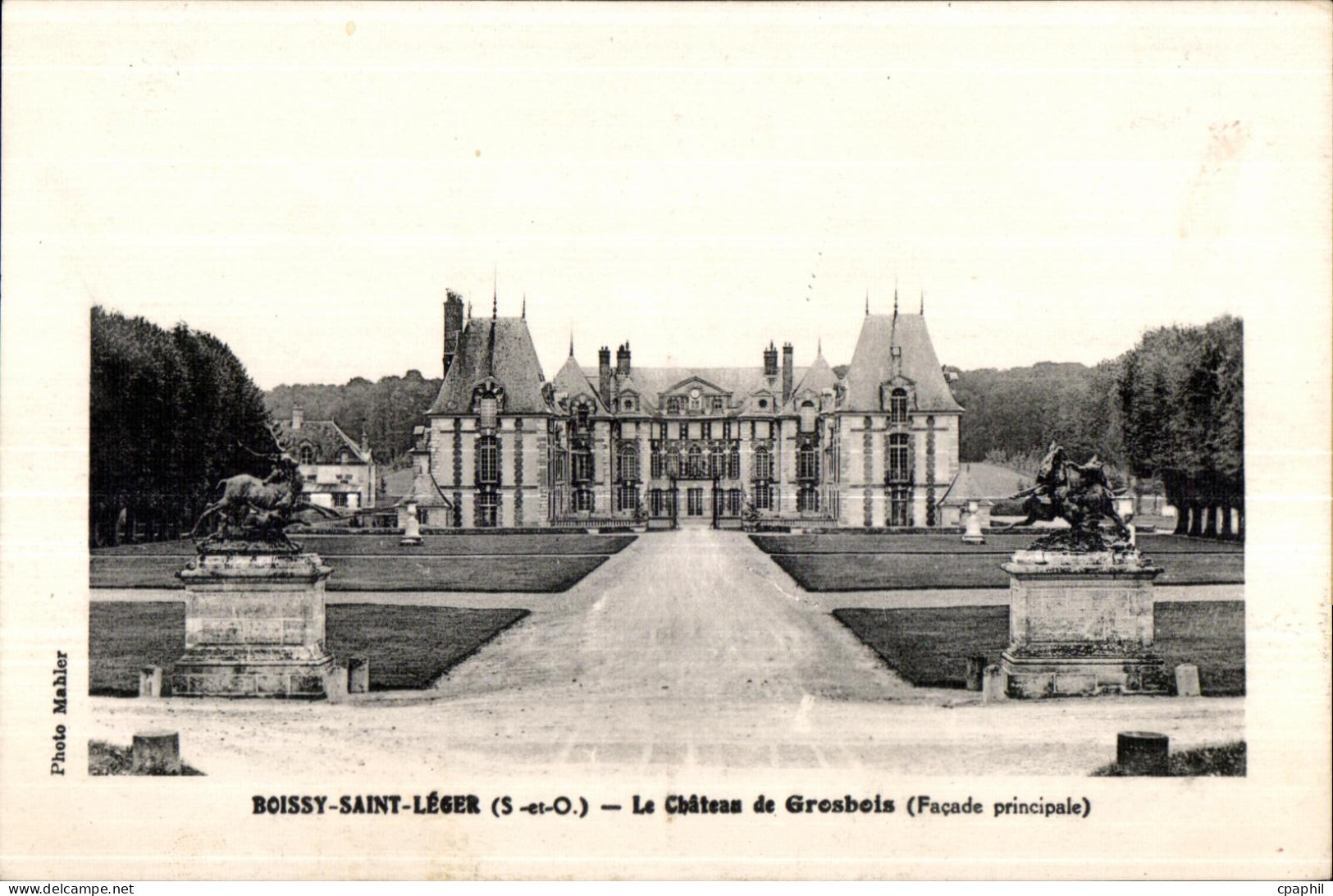 CPA Boissy Saint Leger La Chateau de Grosbois (Facade principale)