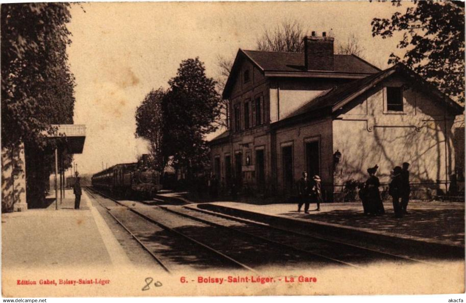 CPA BOISSY-SAINT-LEGER - La Gare (211217)