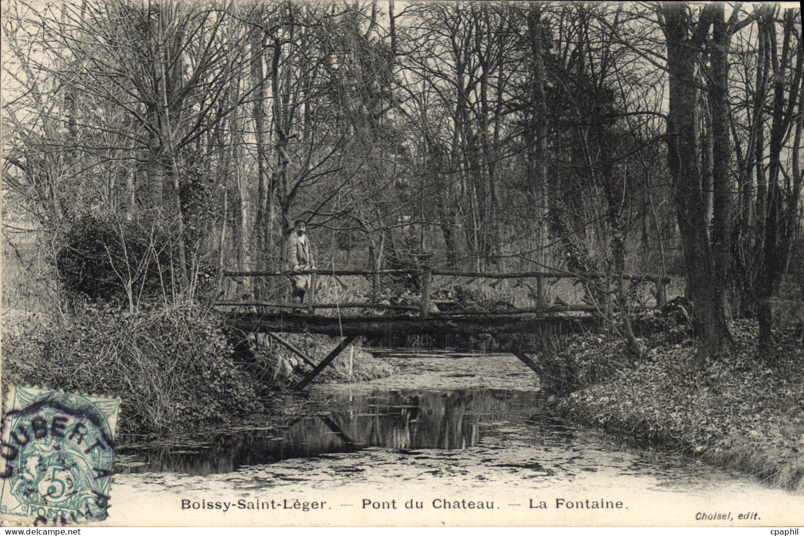 CPA Boissy Saint Leger Pont du Chateau La Fontaine