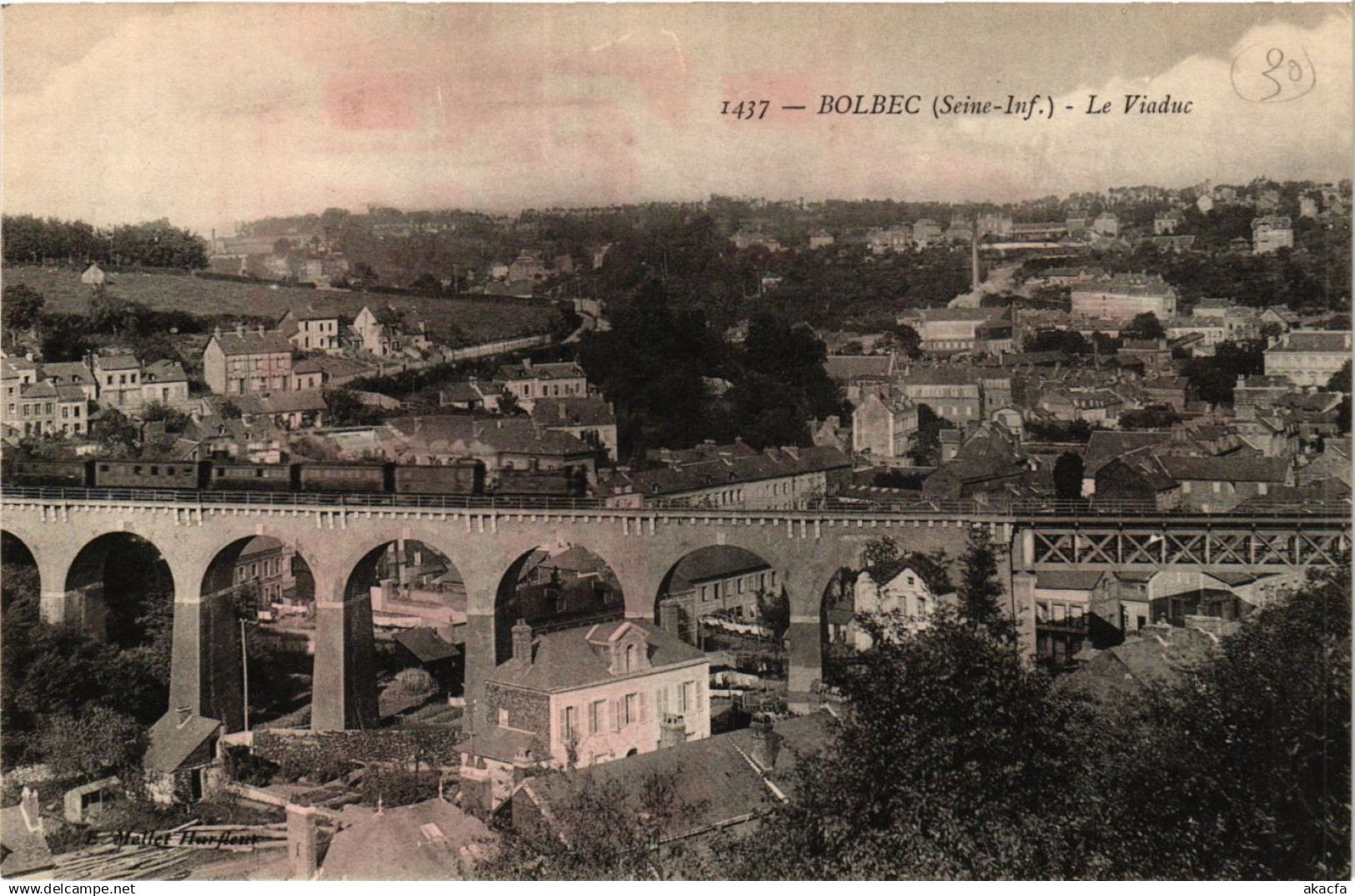 CPA BOLBEC Le Viaduc (415812)