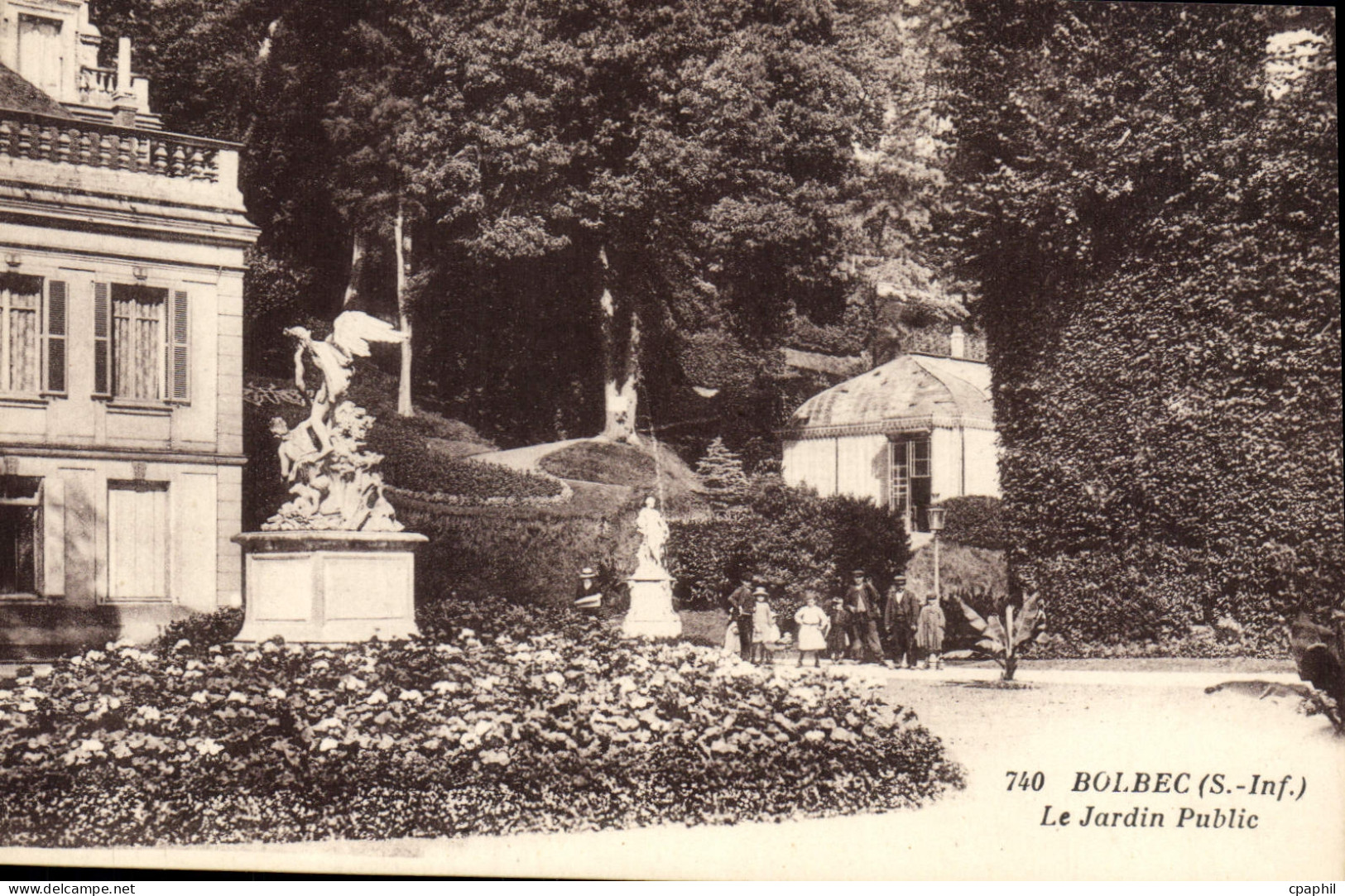 CPA Bolbec S Inf Le Jardin Public
