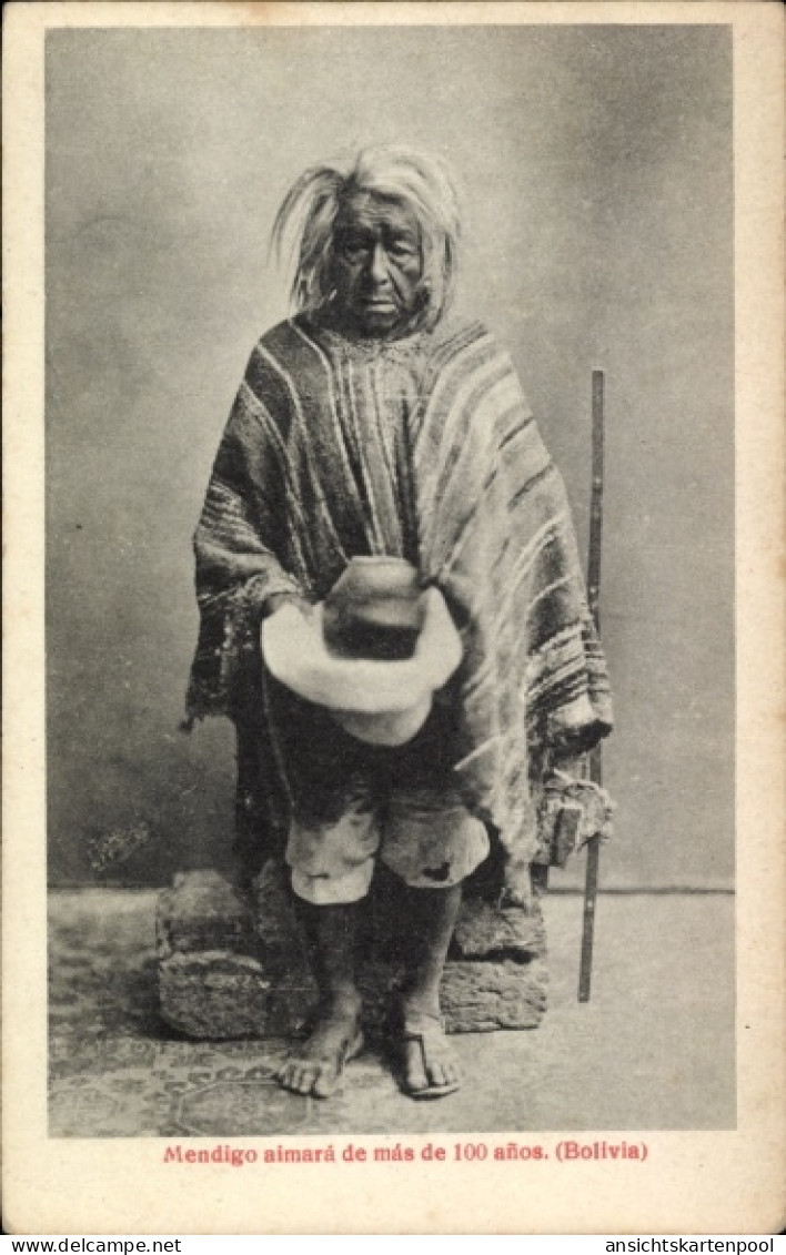 CPA Bolivien, einheimische Hundertjährige