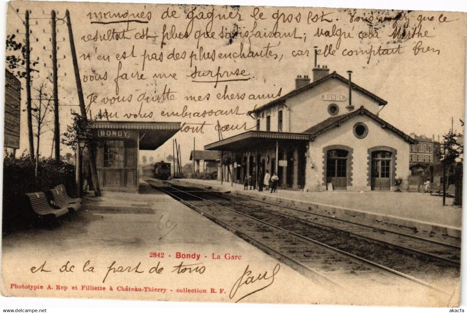 CPA BONDY - La Gare (211210)
