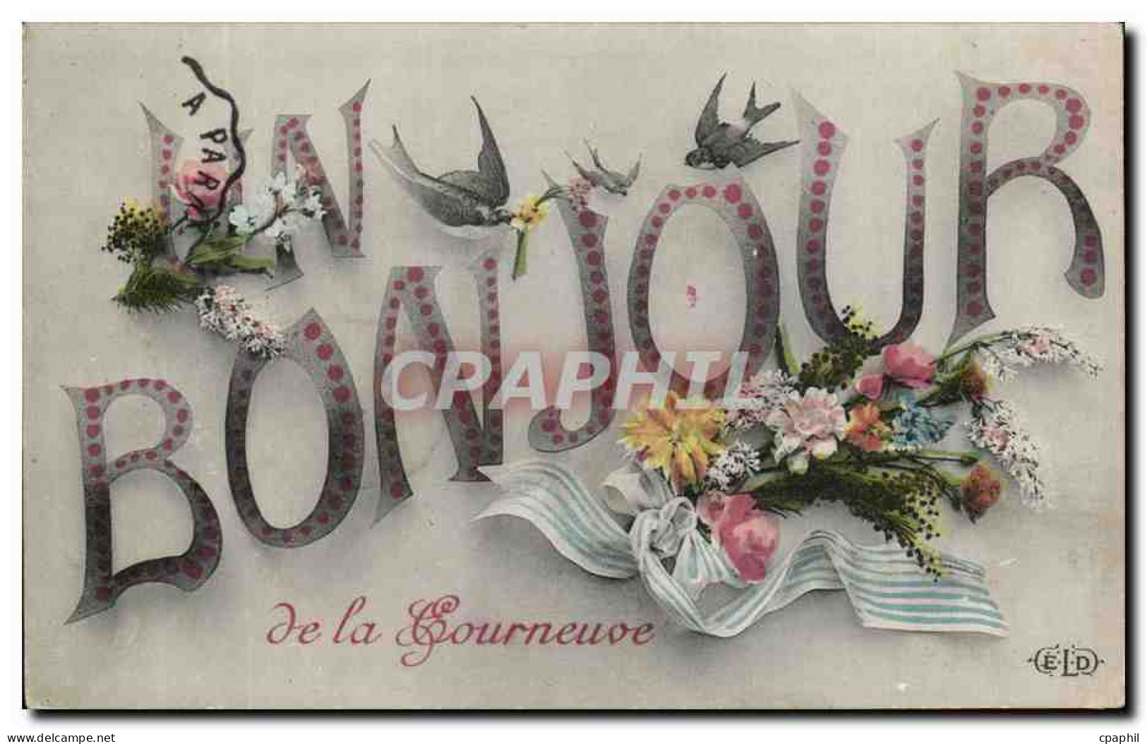 CPA Bonjour de la Courneuve