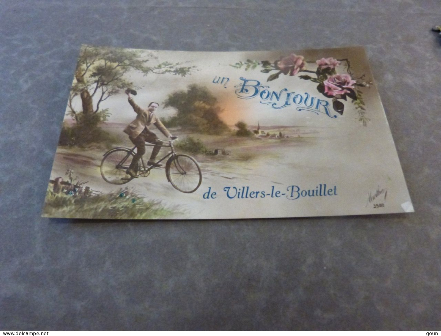 Cpa  Bonjour de  Villers le Bouillet