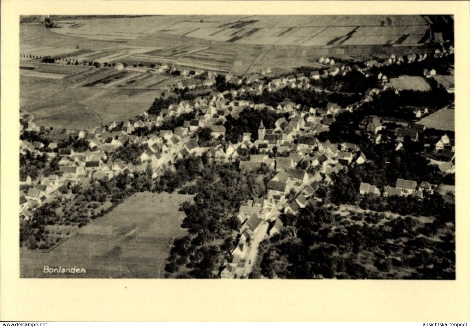 CPA Bonlanden Filderstadt in Württemberg, Fliegeraufnahme