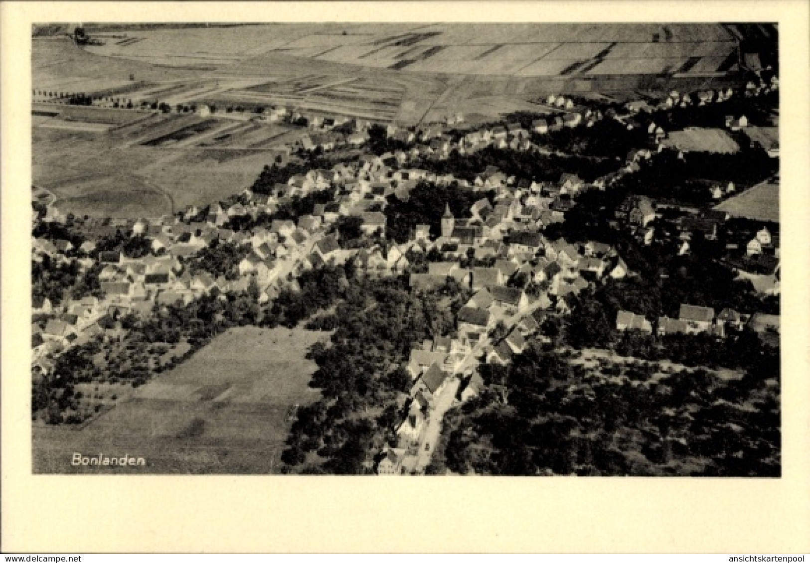 CPA Bonlanden Filderstadt in Württemberg, Fliegeraufnahme