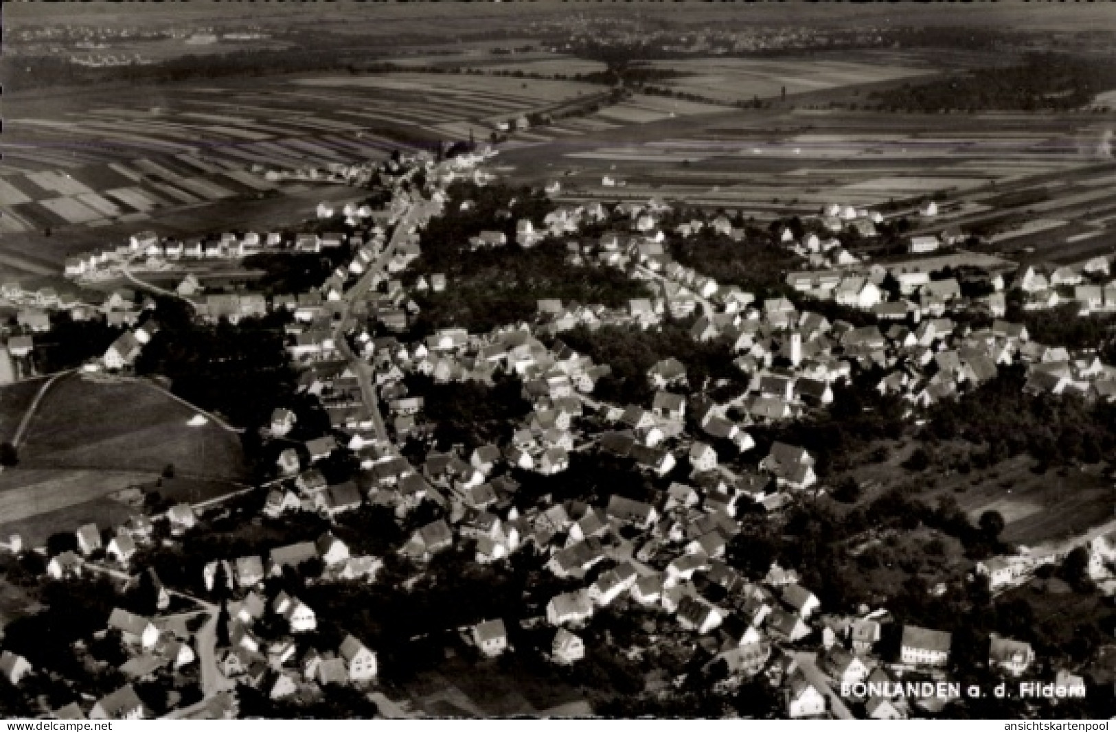 CPA Bonlanden Filderstadt in Württemberg, Fliegeraufnahme