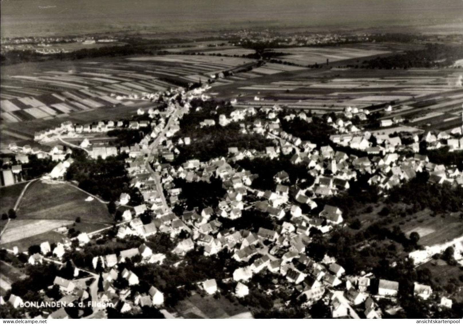 CPA Bonlanden Filderstadt in Württemberg, Fliegeraufnahme