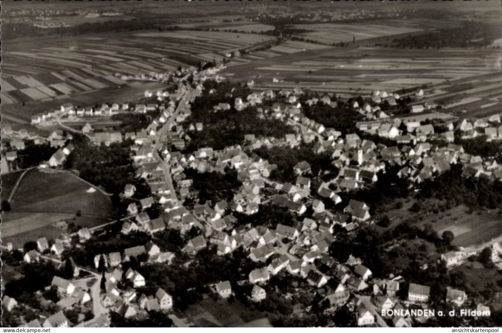 CPA Bonlanden Filderstadt in Württemberg, Fliegeraufnahme
