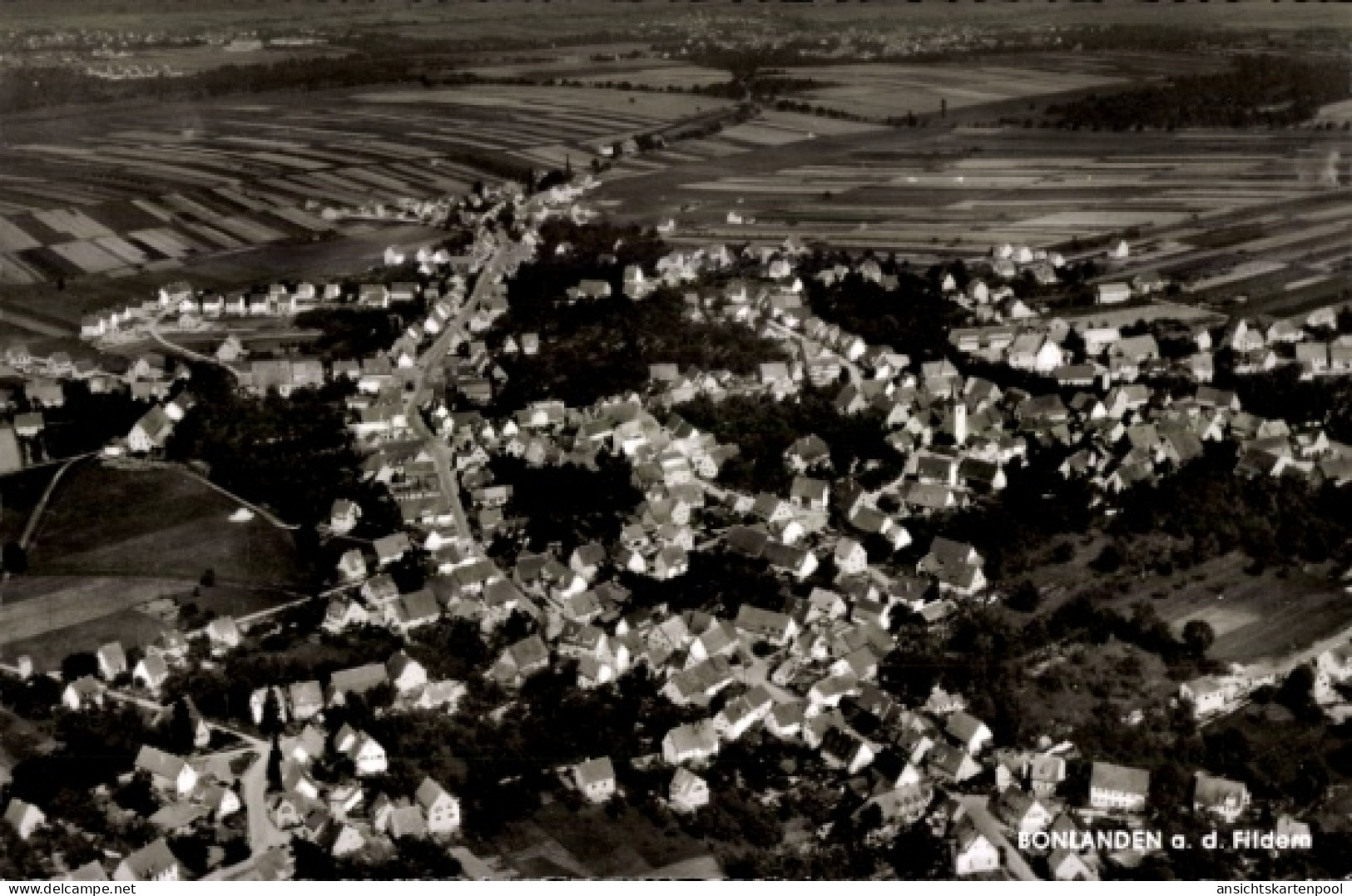 CPA Bonlanden Filderstadt in Württemberg, Fliegeraufnahme