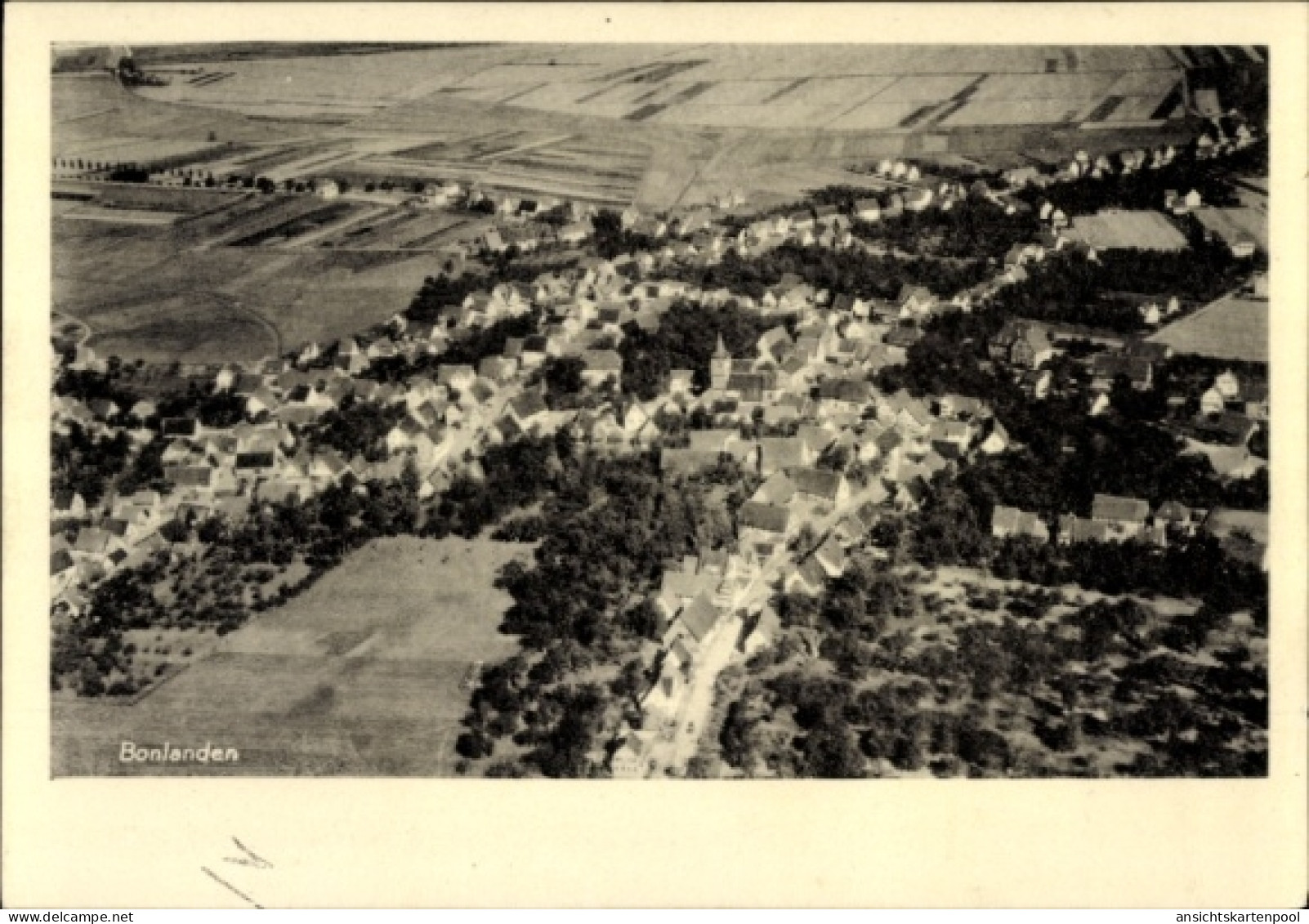 CPA Bonlanden Filderstadt in Württemberg, Fliegeraufnahme