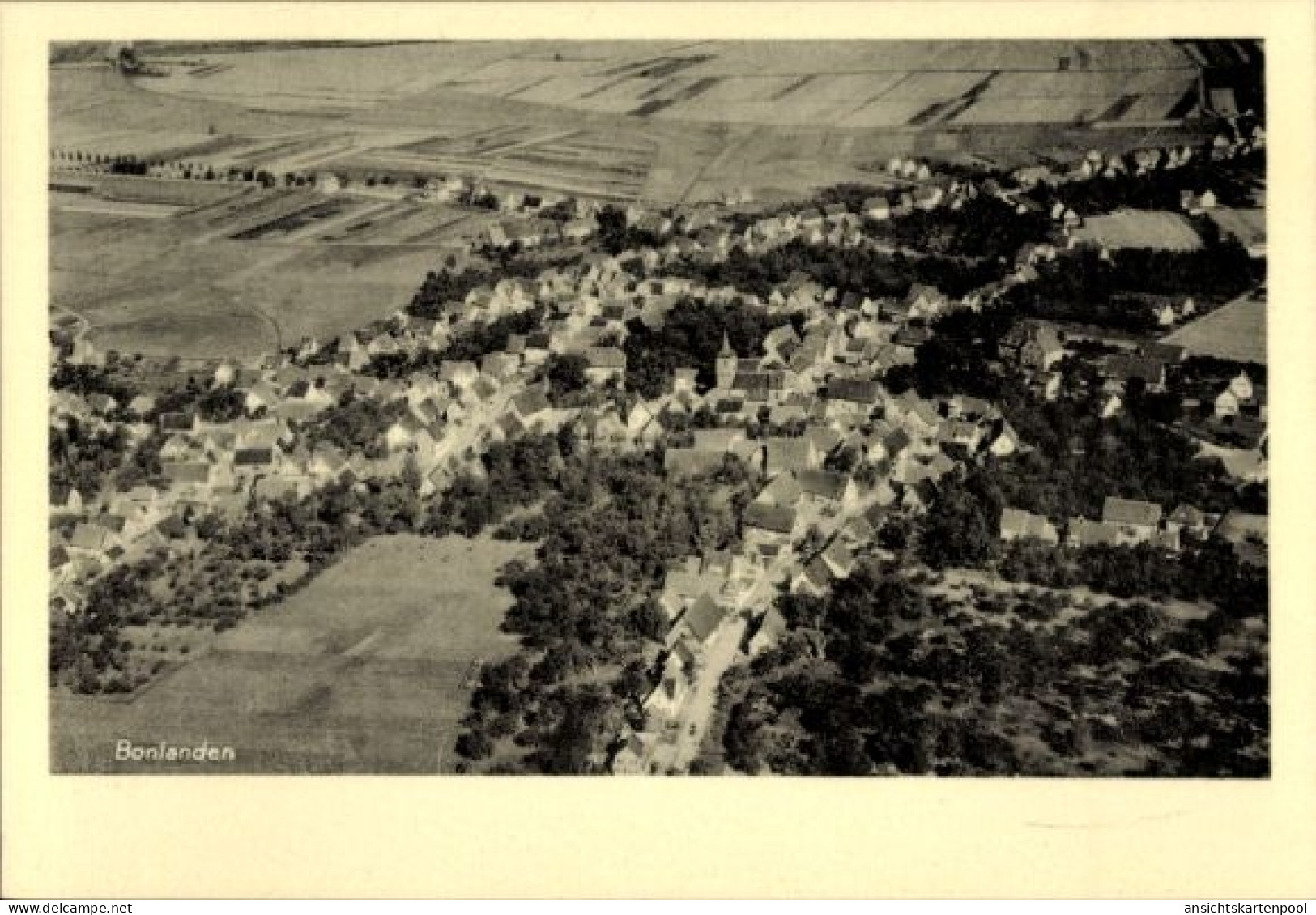 CPA Bonlanden Filderstadt in Württemberg, Luftaufnahme