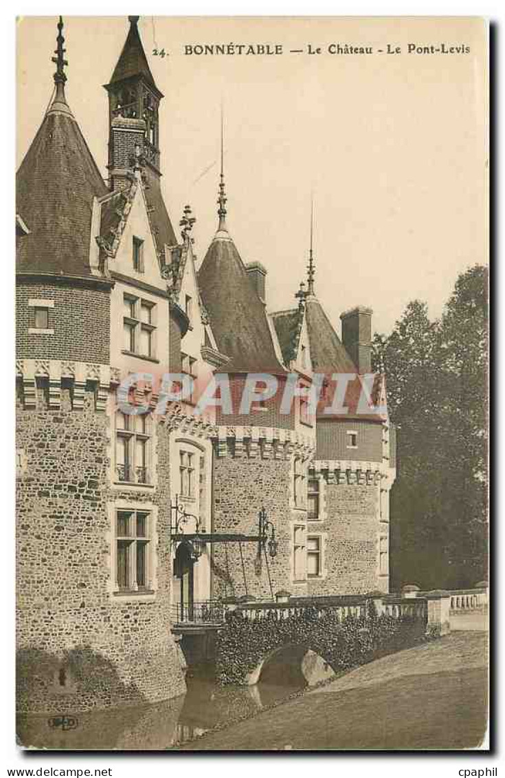 CPA Bonnetable le Chateau le pont Levis