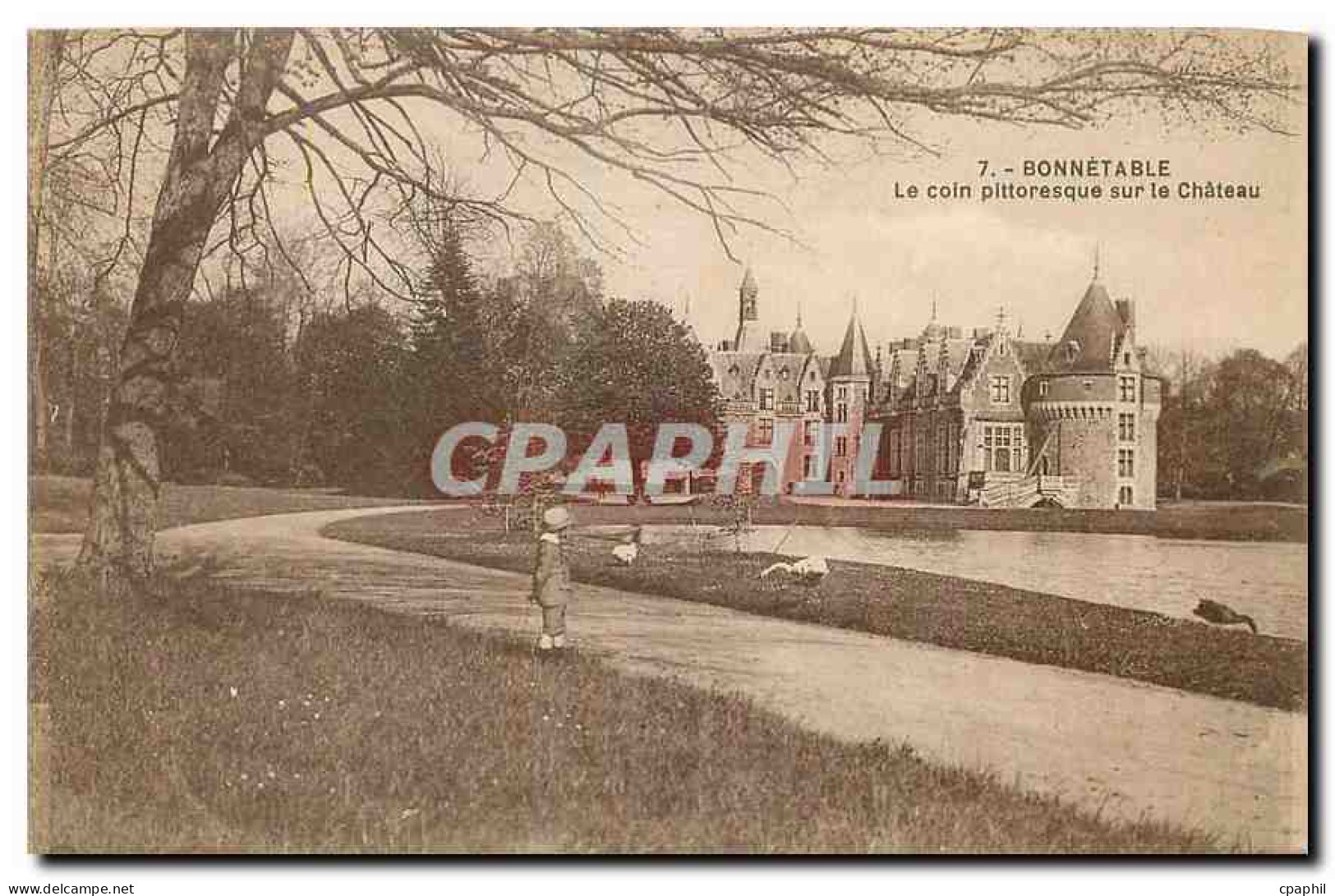 CPA Bonnetable Le coin pittoresque sur le Chateau