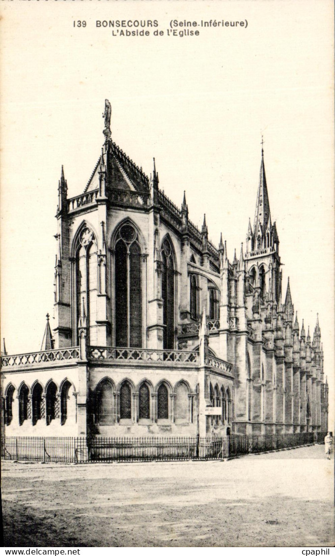 CPA Bonsecours L'Abside de L'Eglise