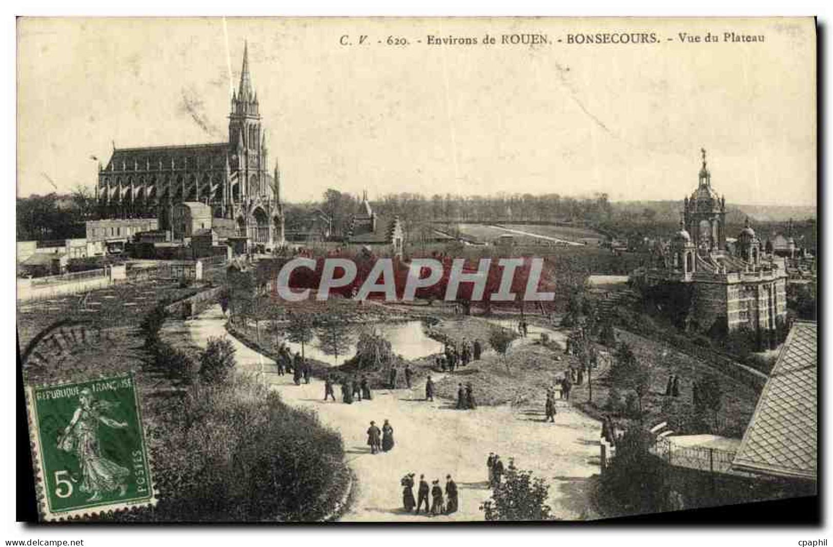 CPA Bonsecours Vue du Plateau