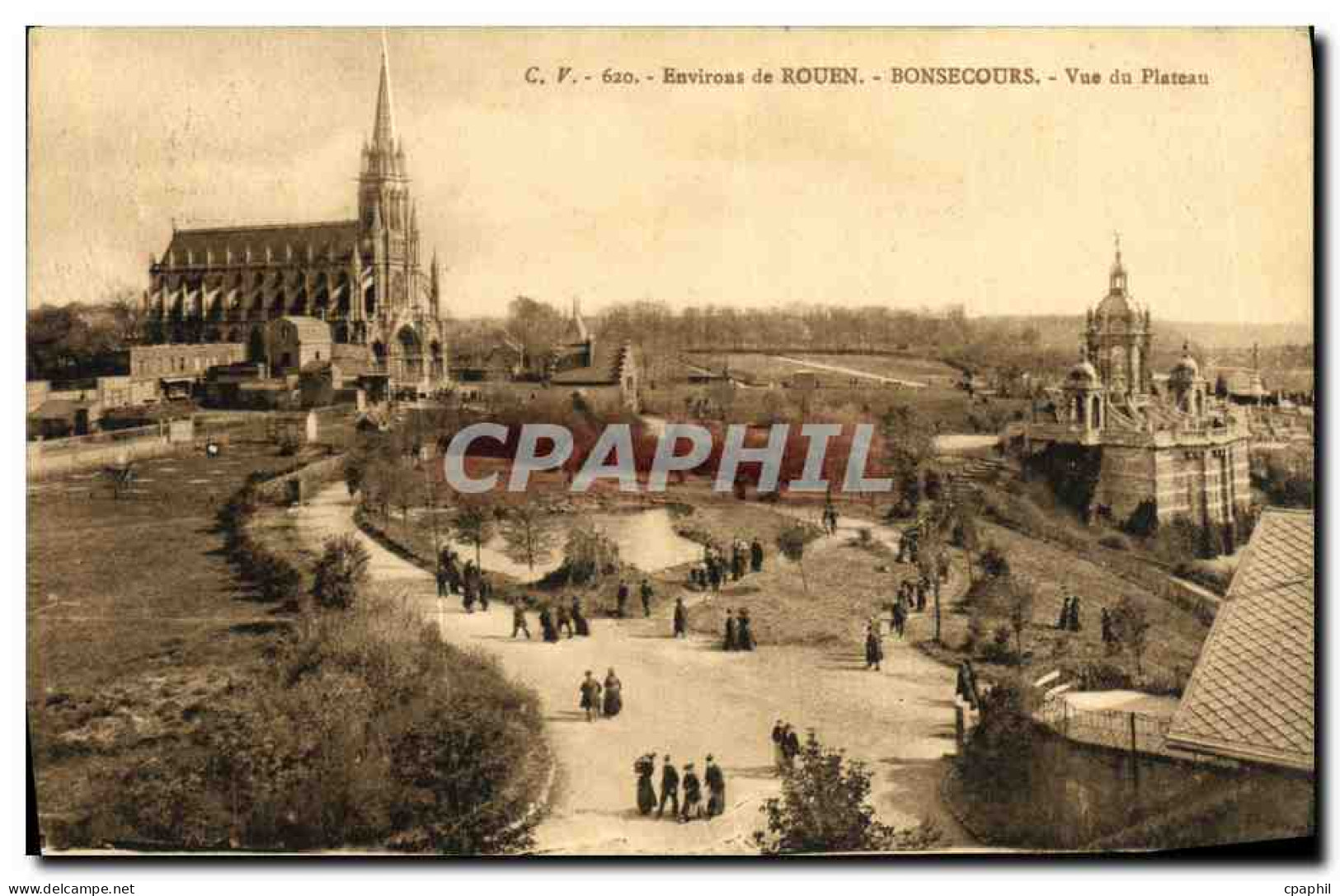 CPA Bonsecours Vue du Plateau