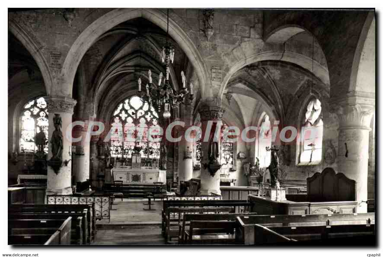 CPA Boran Interieur De I'Eglise