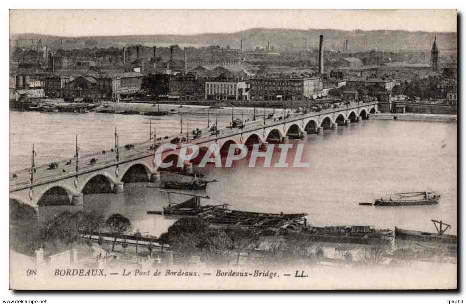 CPA Bordeaux Le pont de Bordeaux
