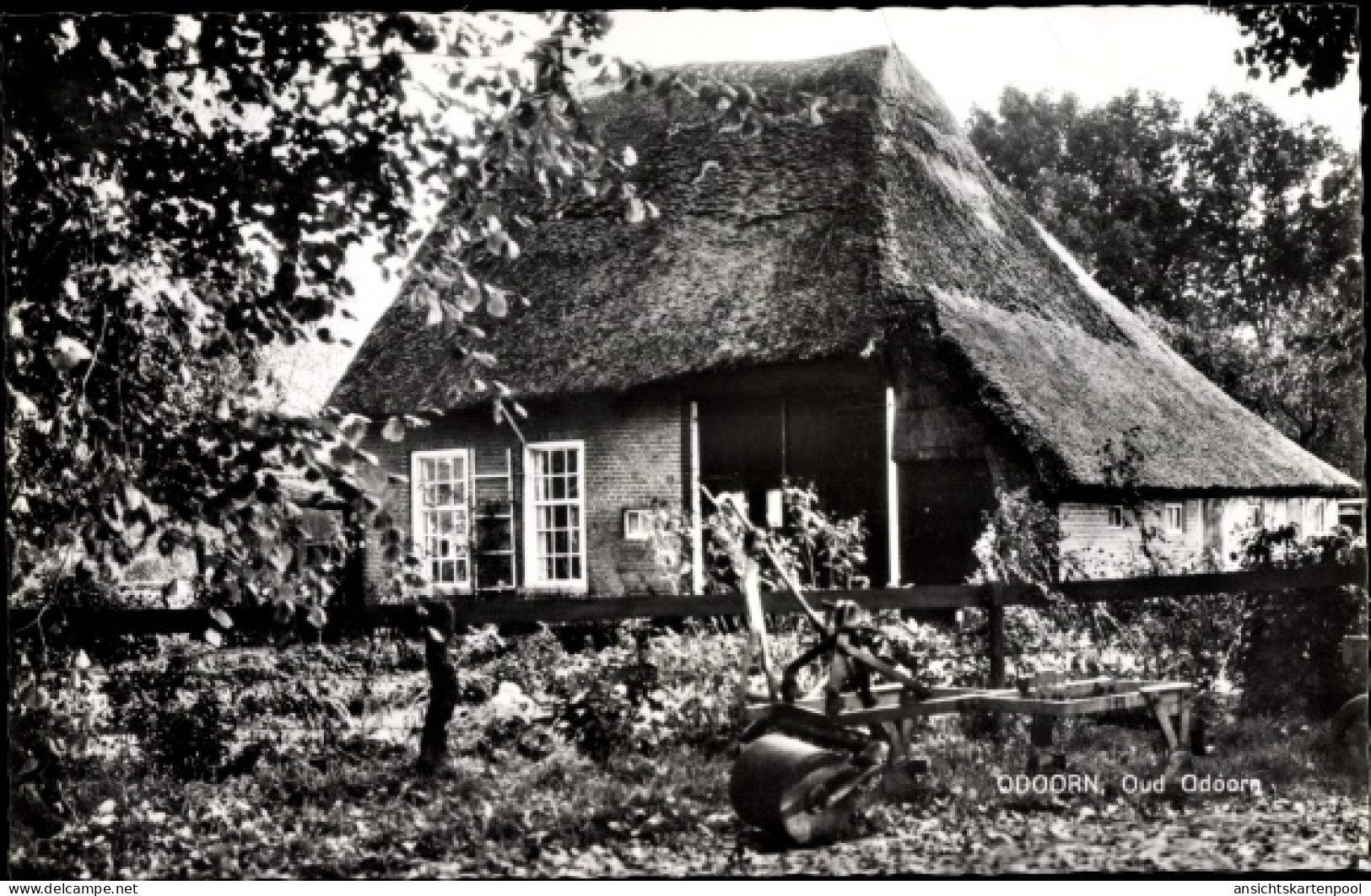 CPA Borger Odoorn Drenthe Niederlande, Oud Odoorn, Landhaus, Pflug