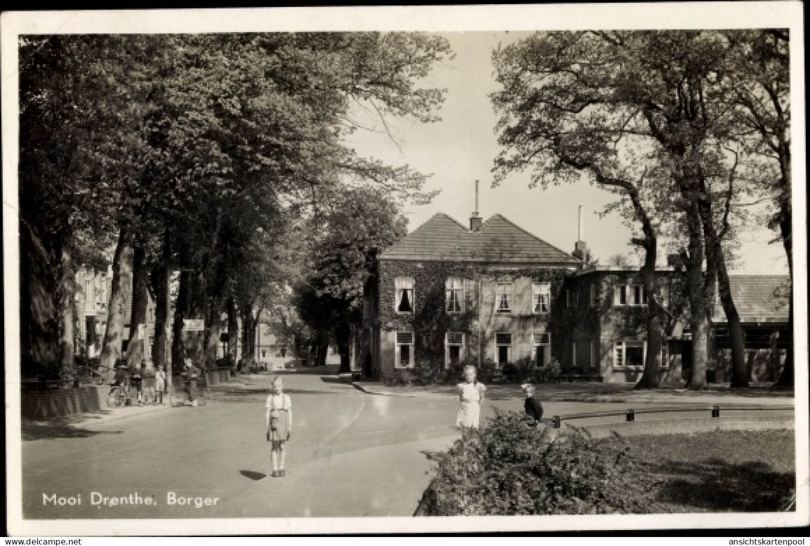 CPA Borger Odoorn Drenthe Niederlande, Straßenpartie