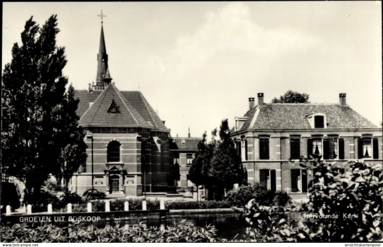 CPA Boskoop Alphen aan den Rijn Südholland Niederlande, Reformierte Kirche