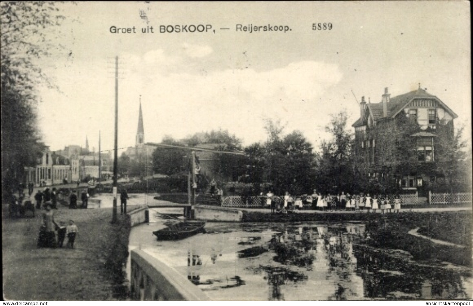 CPA Boskoop Alphen aan den Rijn Südholland Niederlande, Reijerskoop