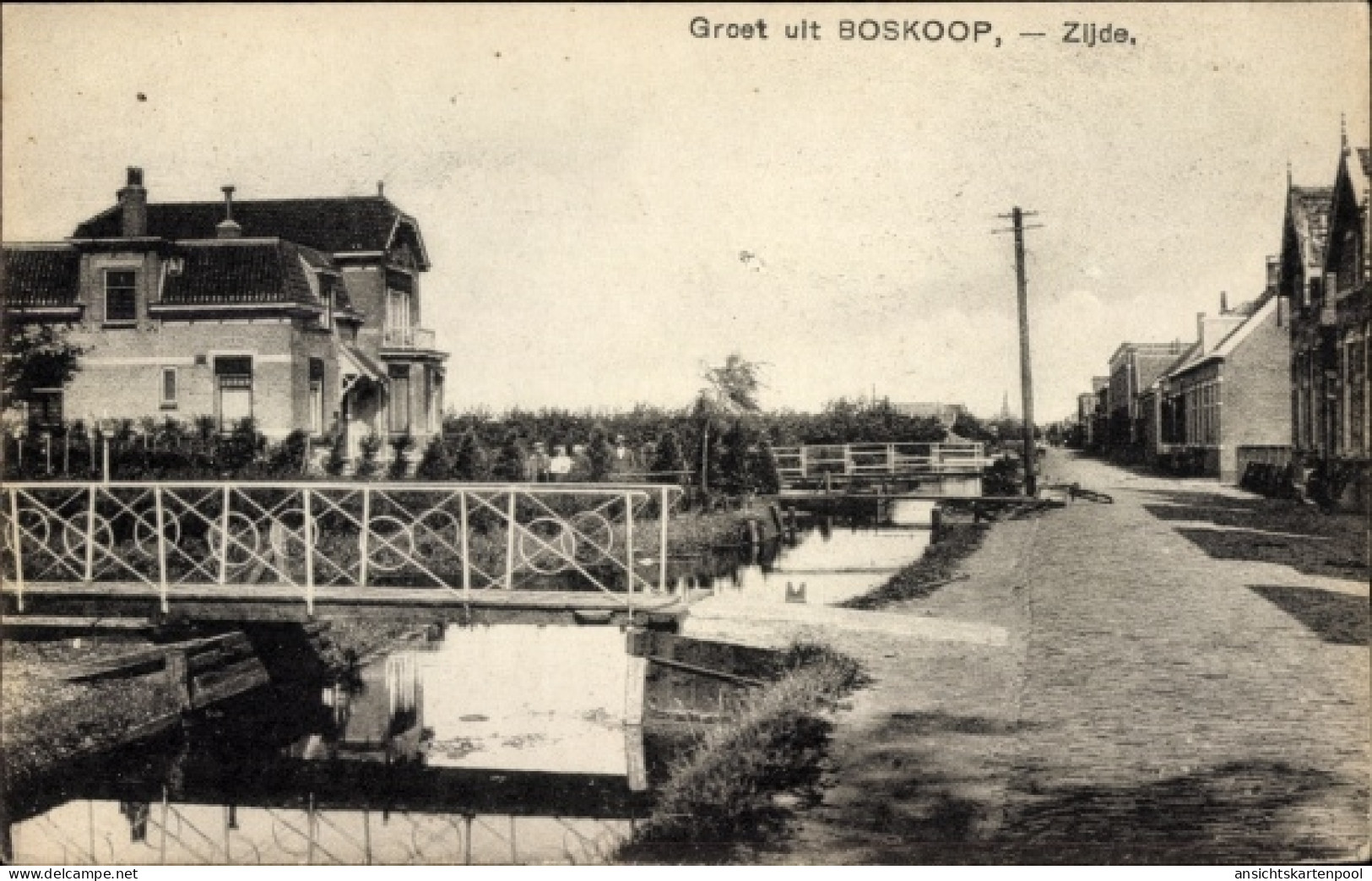 CPA Boskoop Alphen aan den Rijn Südholland Niederlande, Zijde