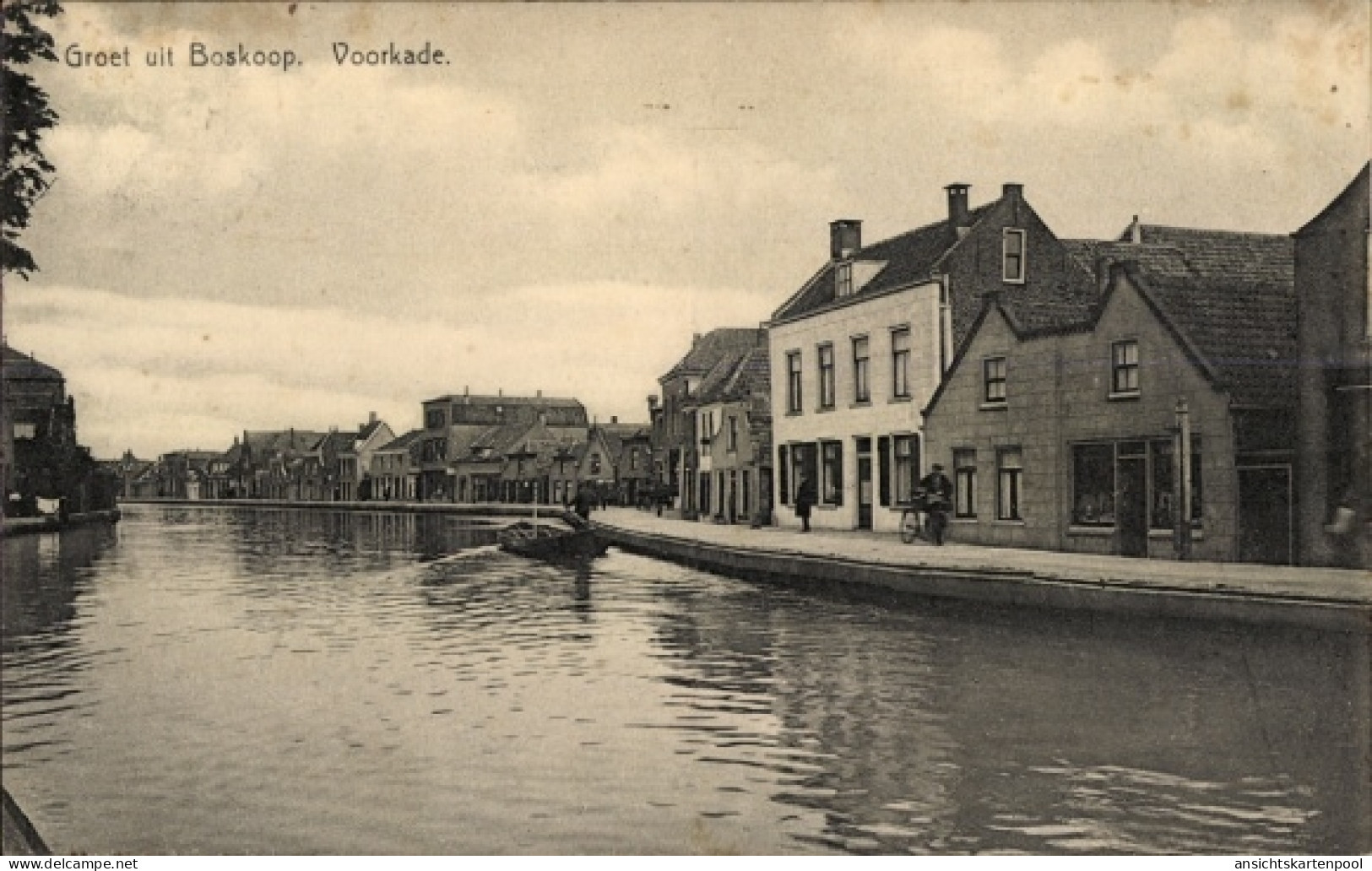 CPA Boskoop Alphen aan den Rijn Zuid-Holland Nederland, Voorkade