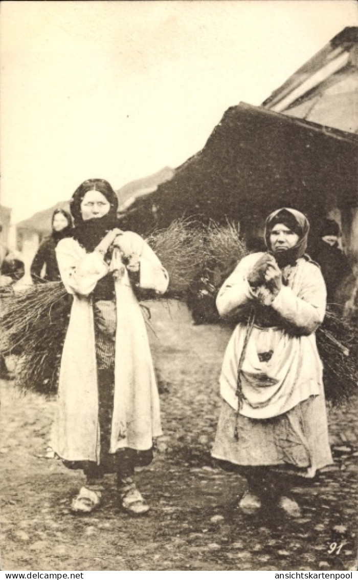 CPA Bosnien Herzegowina, Dorfpartie, Holzsammlerinnen