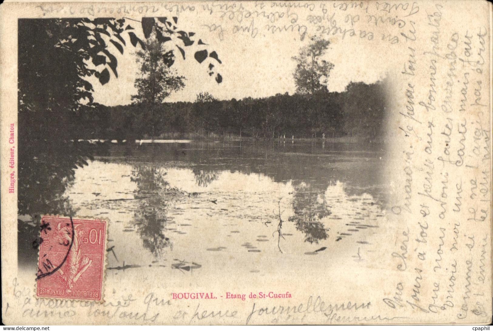 CPA Bougival Etang De St Cueusa