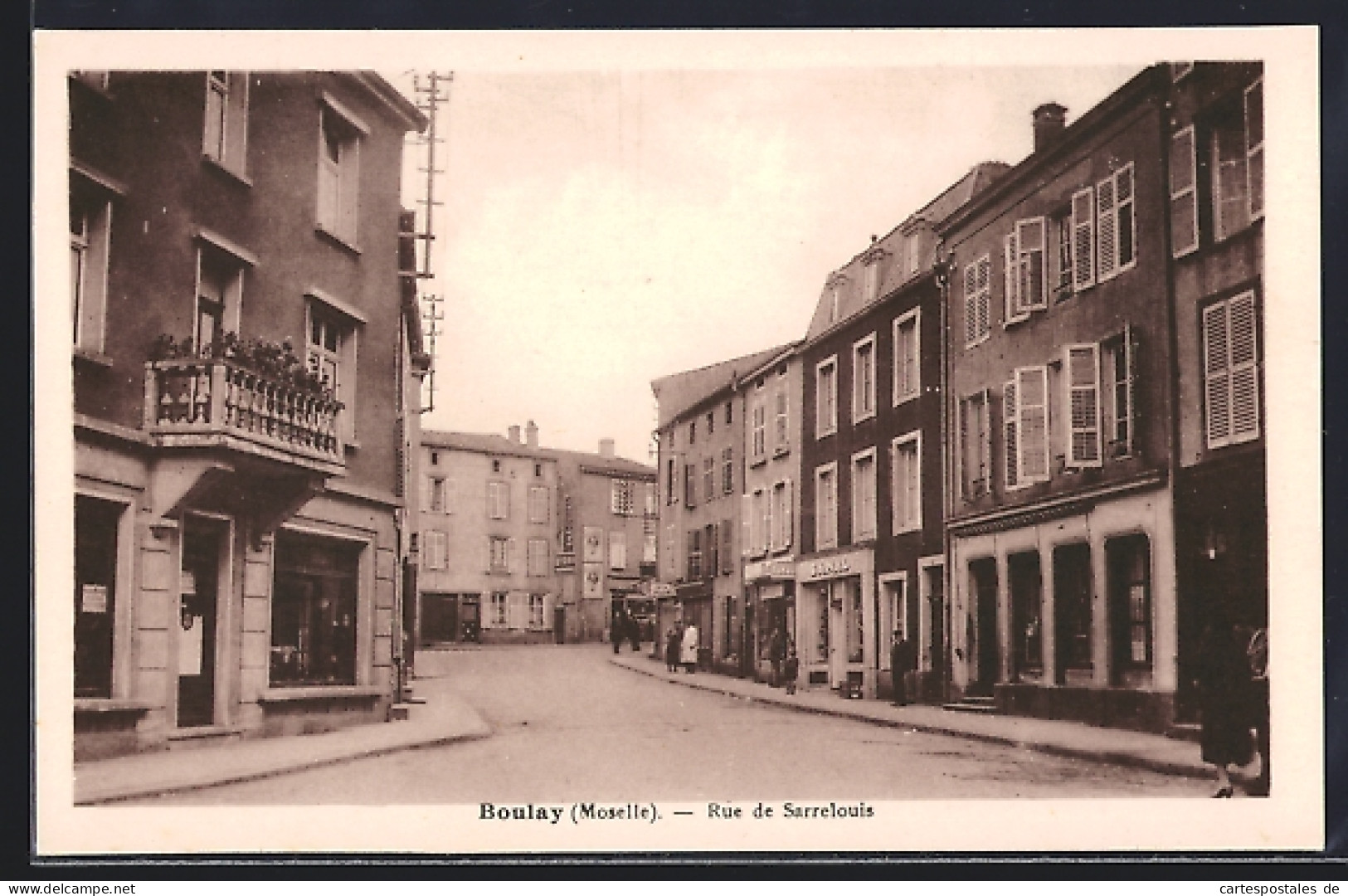 CPA Boulay /Moselle, Rue de Sarrelouis