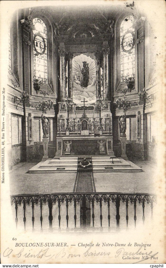 CPA Boulogne Sur Mer Chapelle De Notre Dame De Boulogne