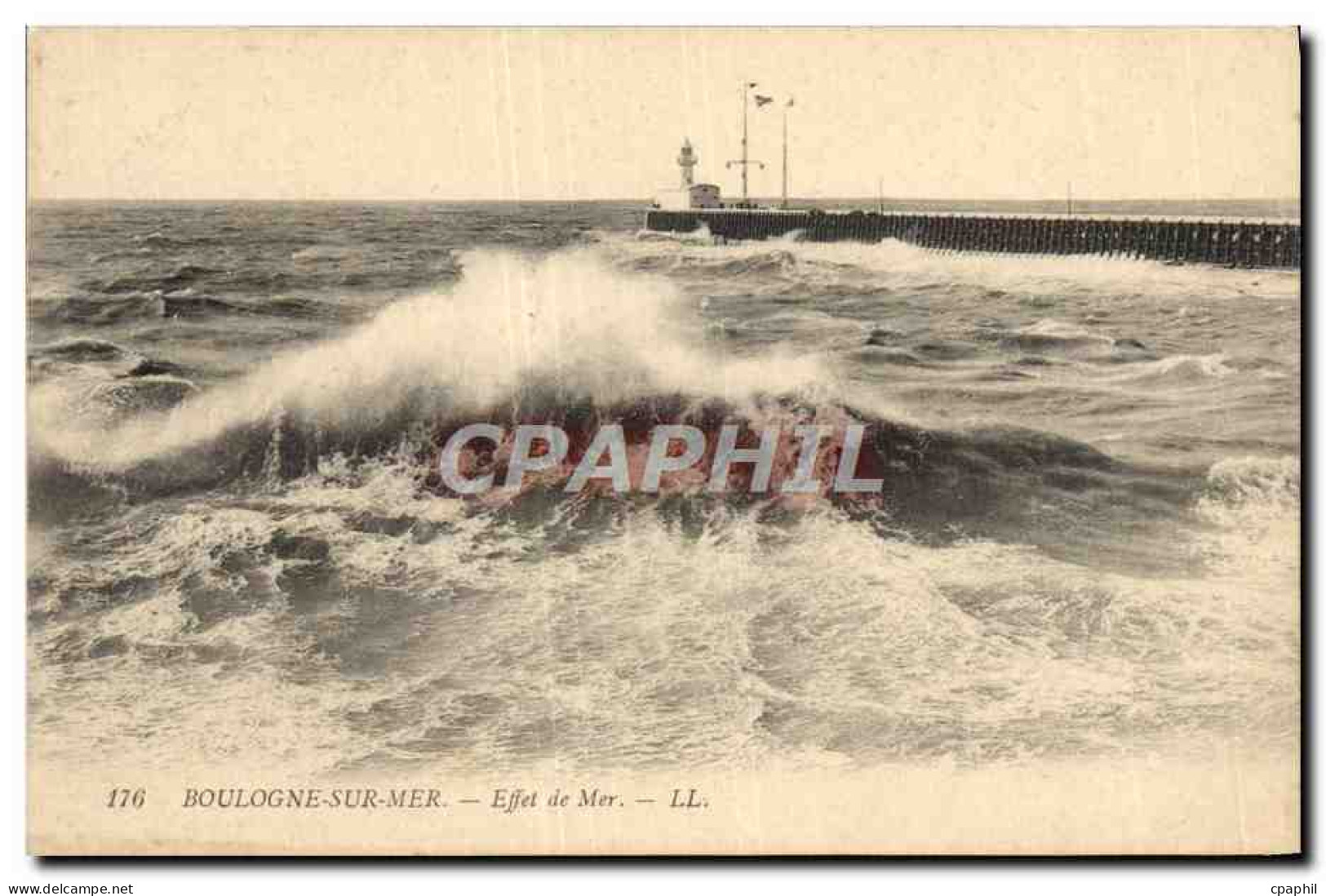 CPA Boulogne Sur Mer Effet de Mer