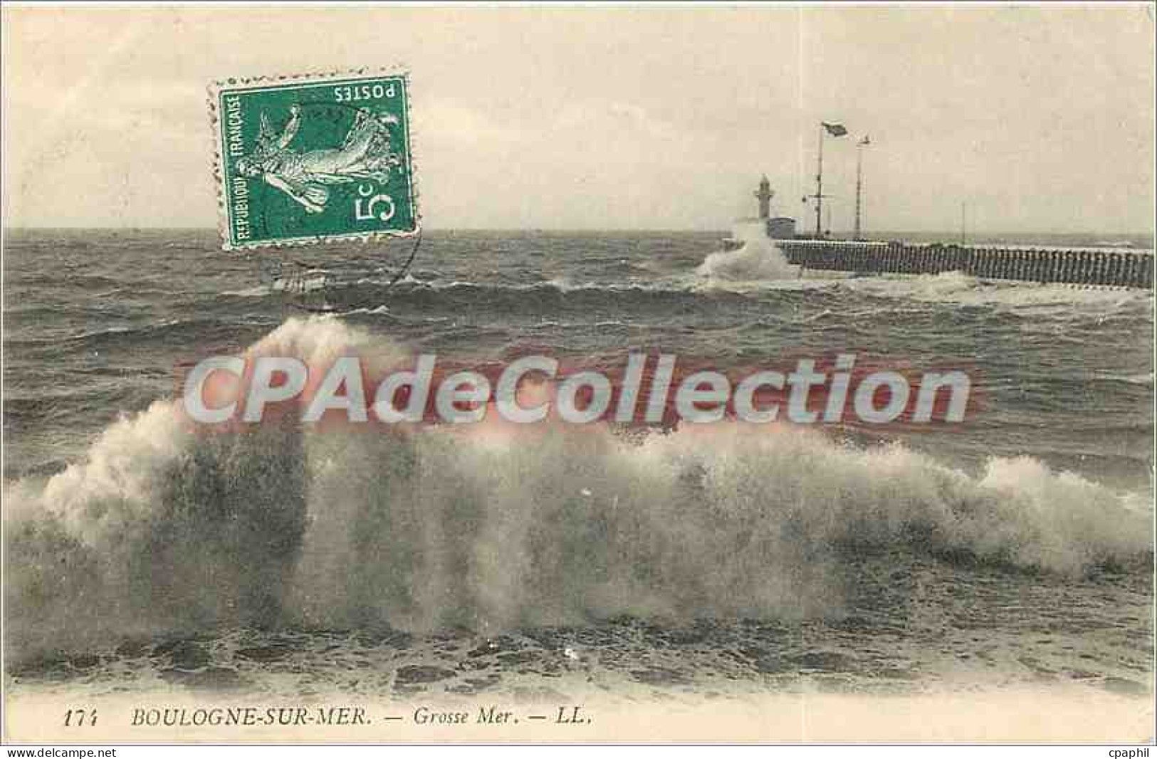 CPA Boulogne sur Mer Grosse Mer