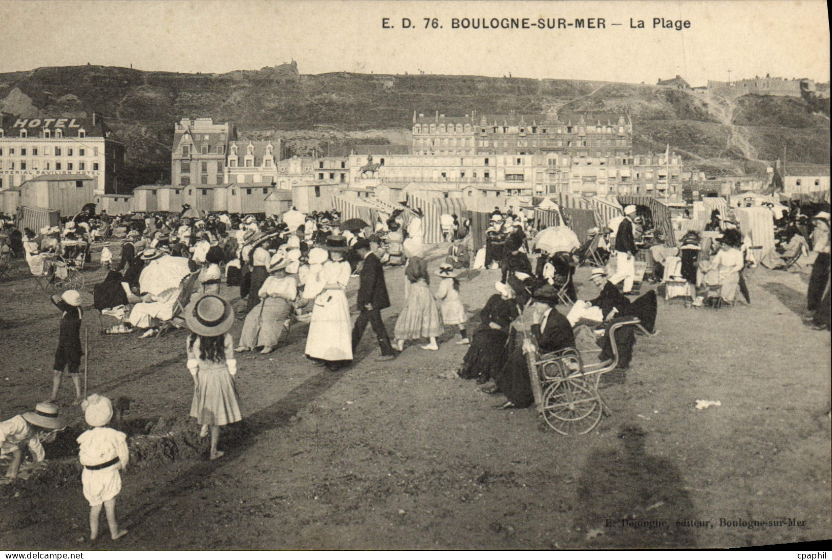 CPA Boulogne sur Mer la plage