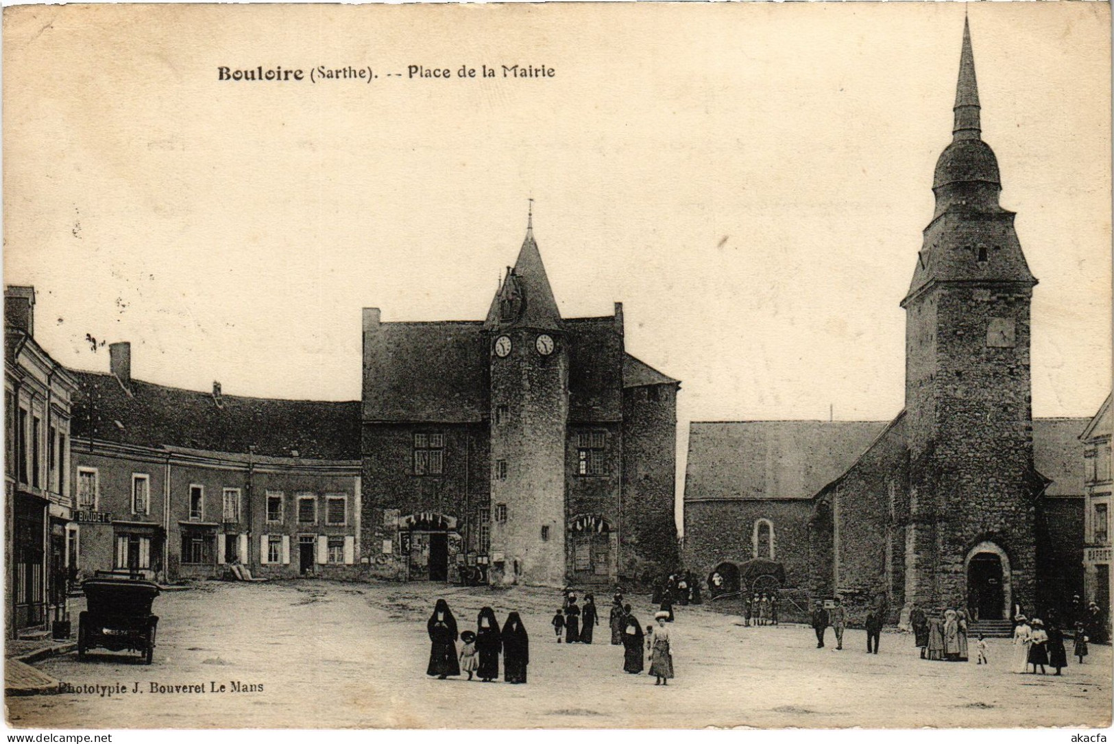 CPA Bouloire Place de la Mairie (1474109)